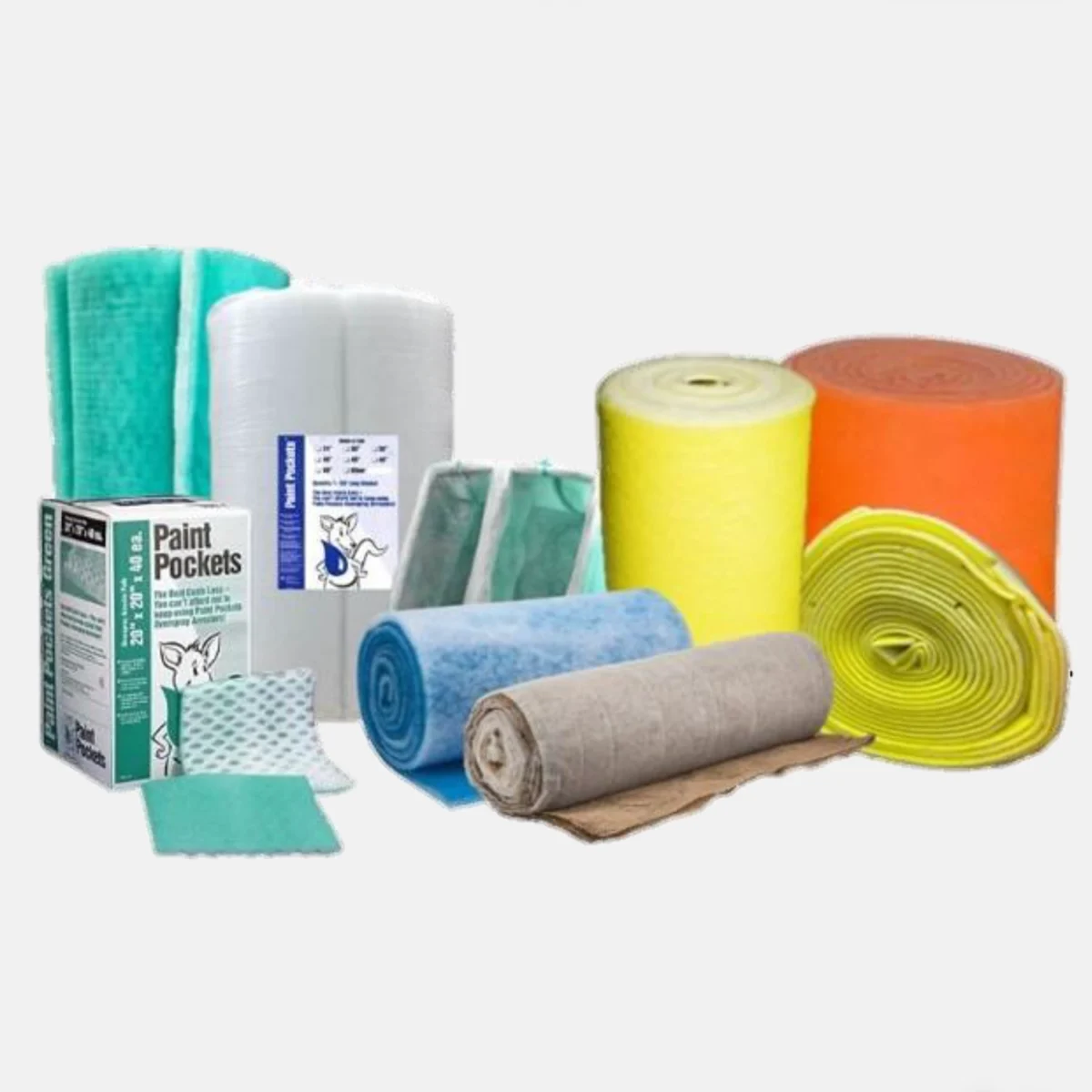 exhaust-filters Filter Roll Media Roll 48x90x1.25 Orange/White, Tack, MERV 10 - Image 2